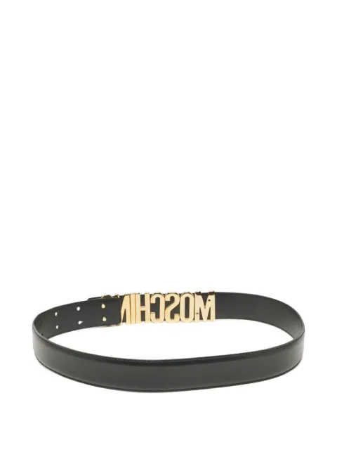 Moschino Pre-Owned leather Moschino-buckle belt