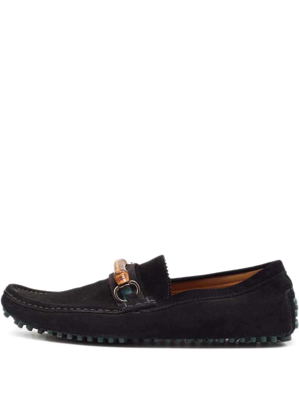 Gucci Pre-Owned Horsebit suede loafers | Black | Image 1