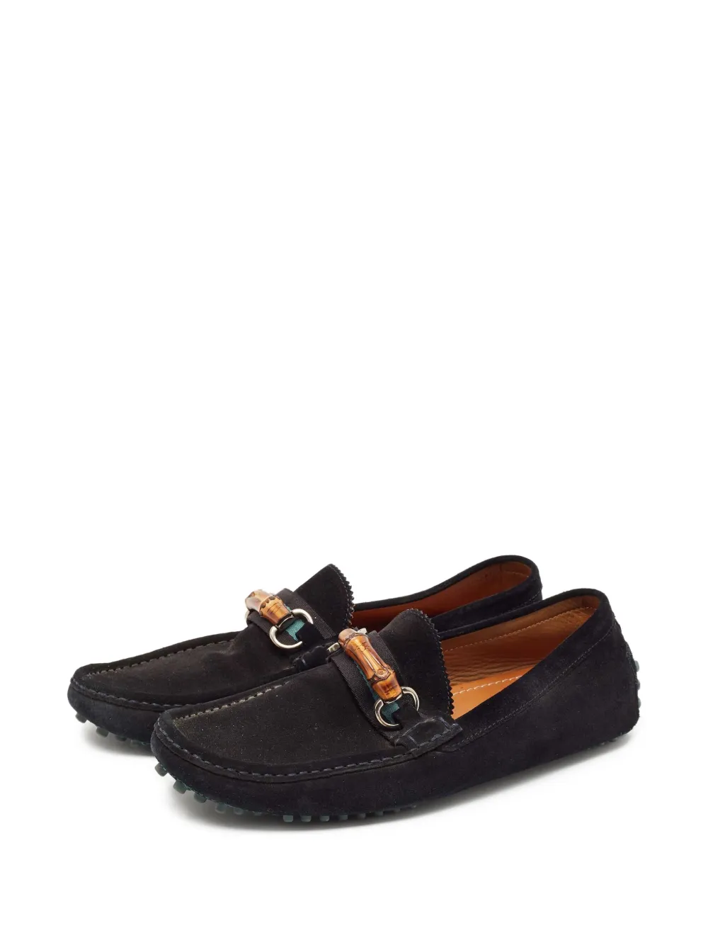 Gucci Pre-Owned Horsebit suede loafers | Image 2