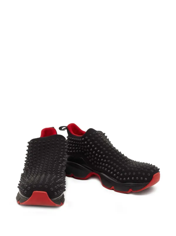 Christian Louboutin Pre-Owned Spike Sock スニーカー | ブラック