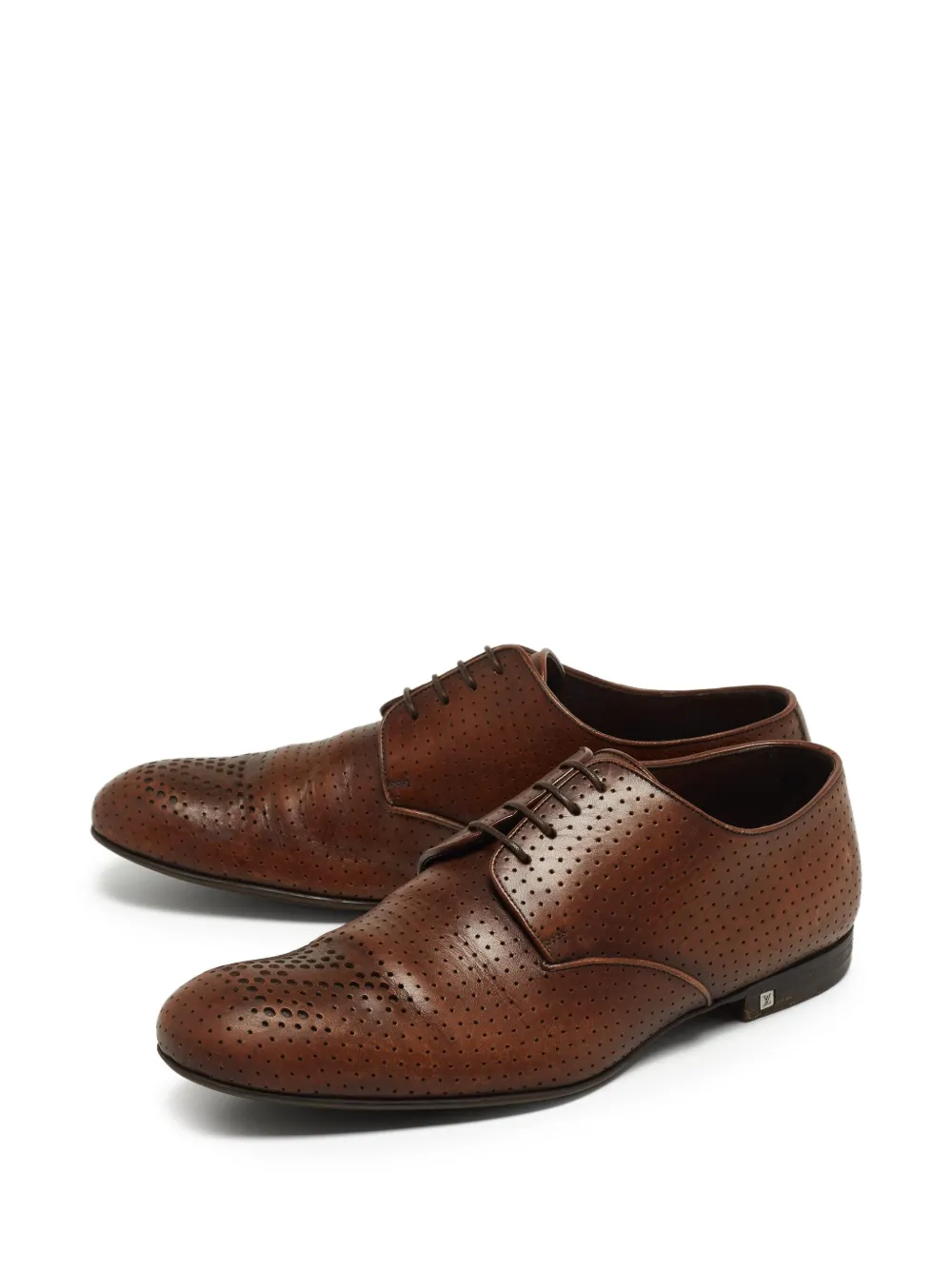 Pre-owned Louis Vuitton Leather Loafers In Brown