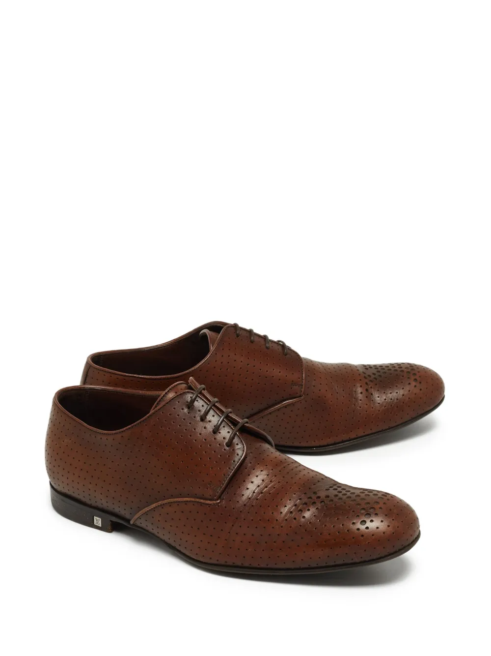 Pre-owned Louis Vuitton Leather Loafers In Brown