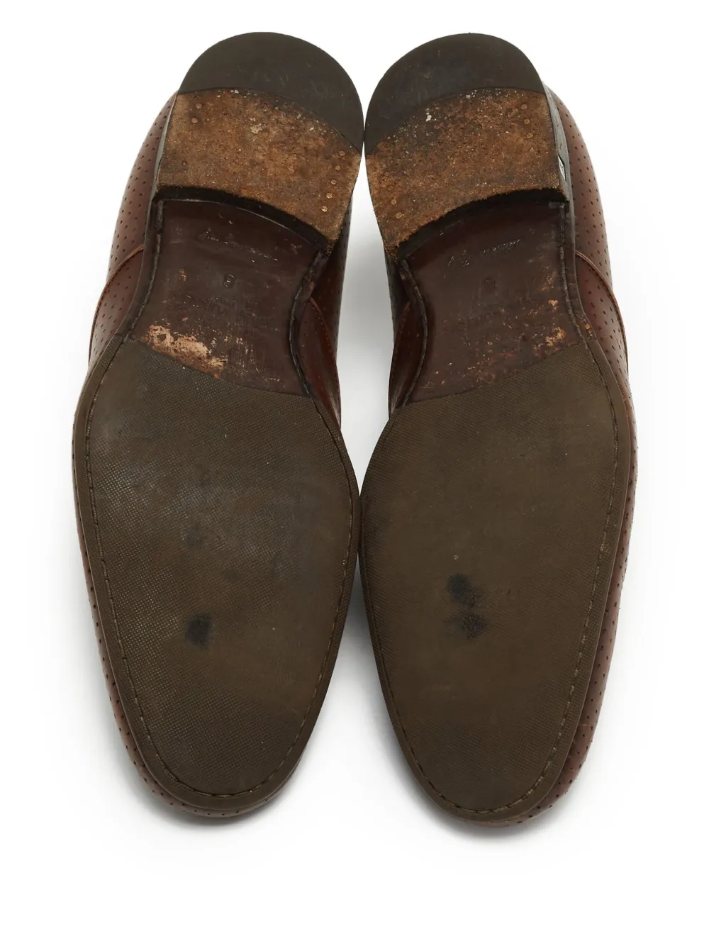 Pre-owned Louis Vuitton Leather Loafers In Brown