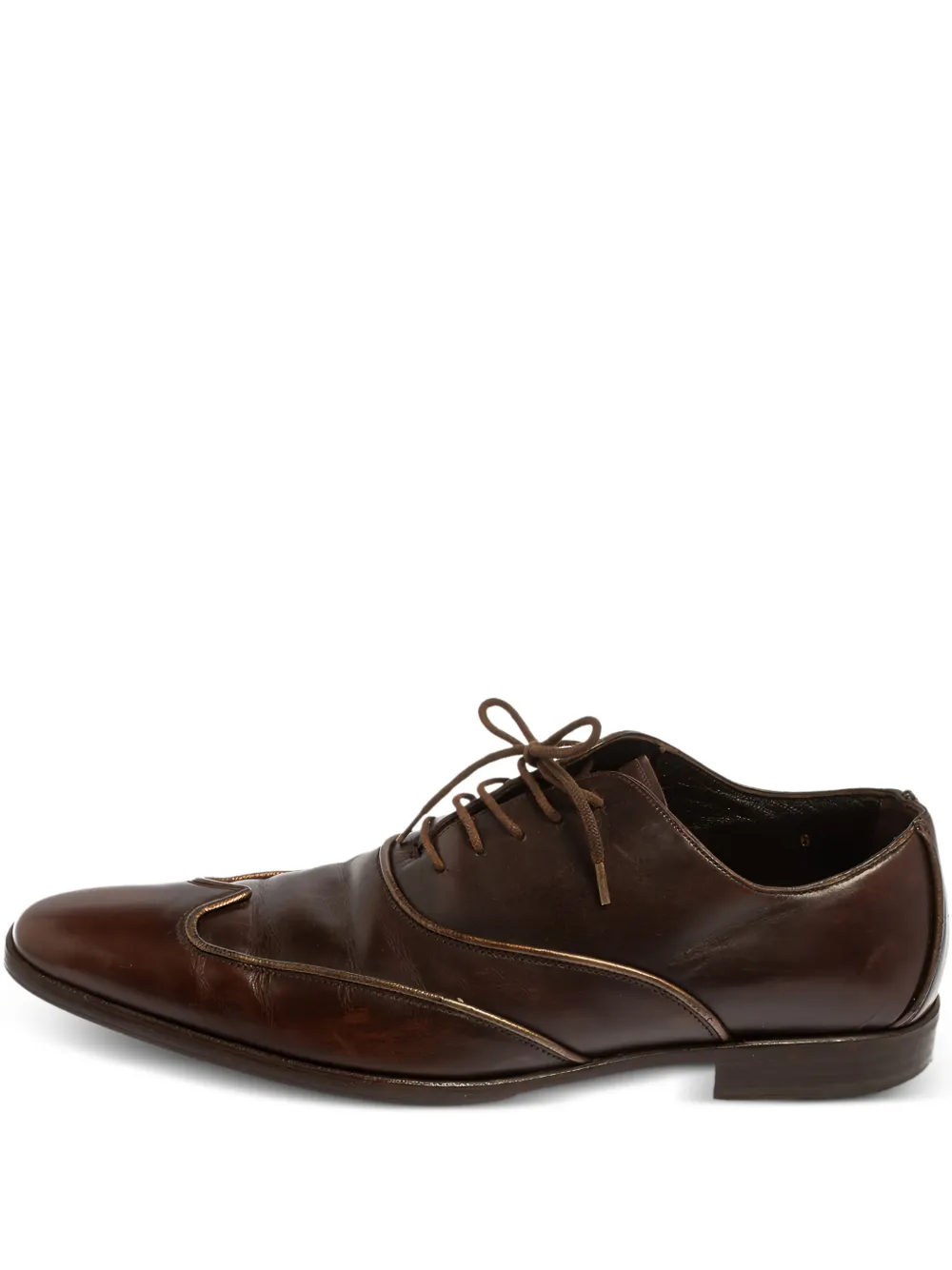 leather lace-up shoes
