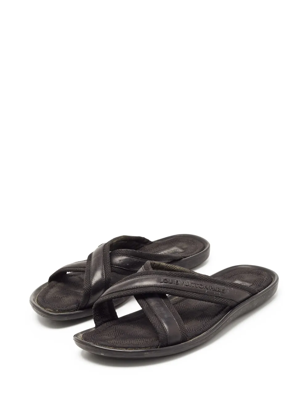 Louis Vuitton Pre-Owned logo-embossed leather sandals | Image 2