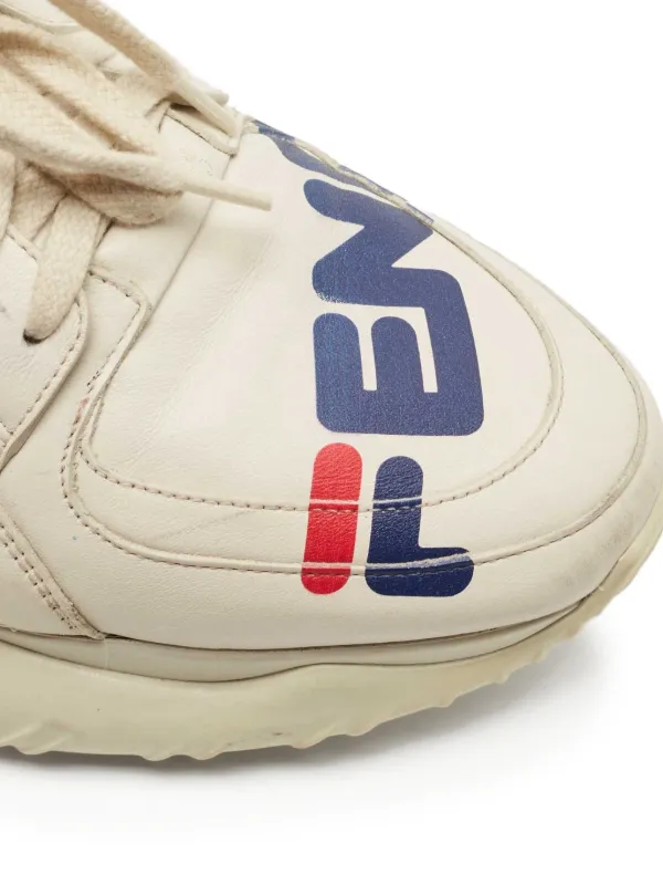 Fendi Pre-Owned x Fila Mania Platform Sneakers | Neutrals | FARFETCH
