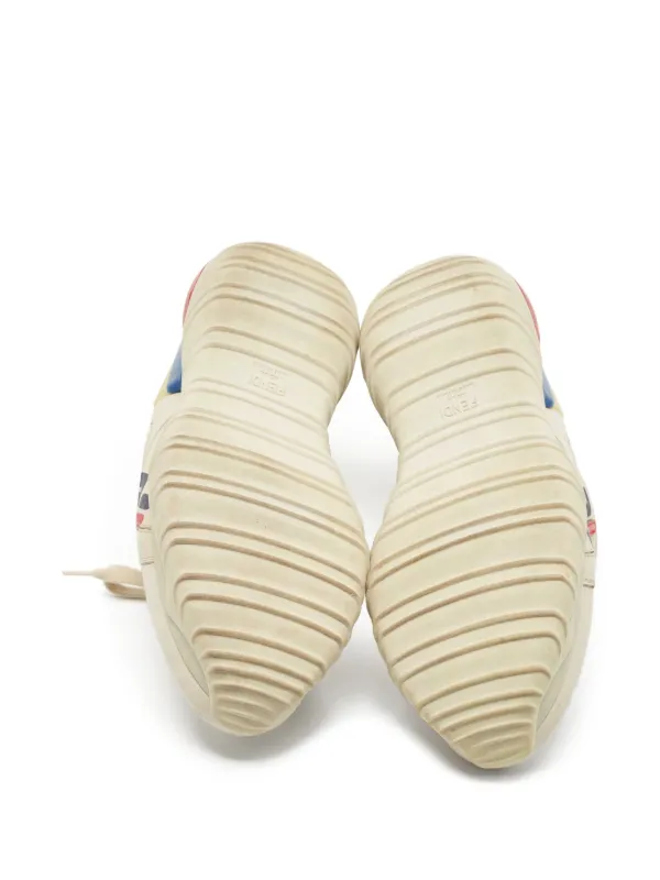 Fendi Pre-Owned x Fila Mania Platform Sneakers | Neutrals Fendi Pre-Owned x Fila Mania Platform Sneakers | Neutrals