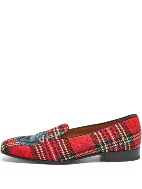 Gucci Pre-Owned wolf-motif loafers