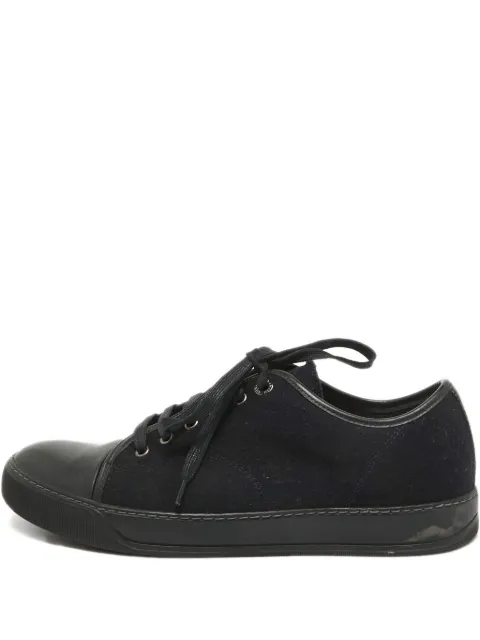 Lanvin Pre-Owned leather panel sneakers