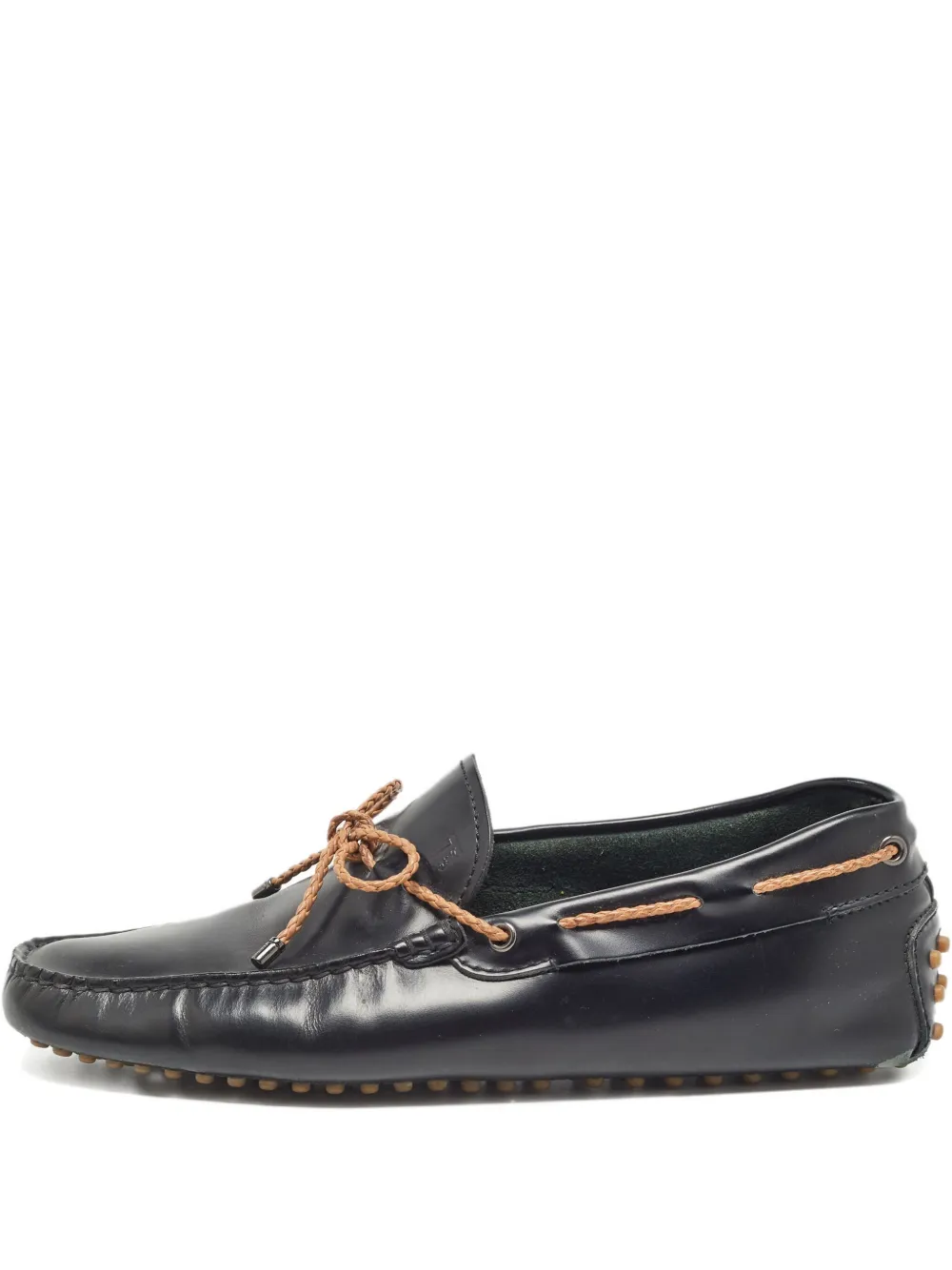 Tod's Vintage レザー デッキシューズ - ブラック Tod's Vintage レザー デッキシューズ - ブラック