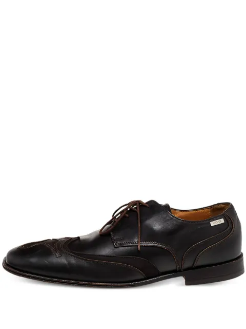Versace Pre-Owned lace-up leather derby shoes