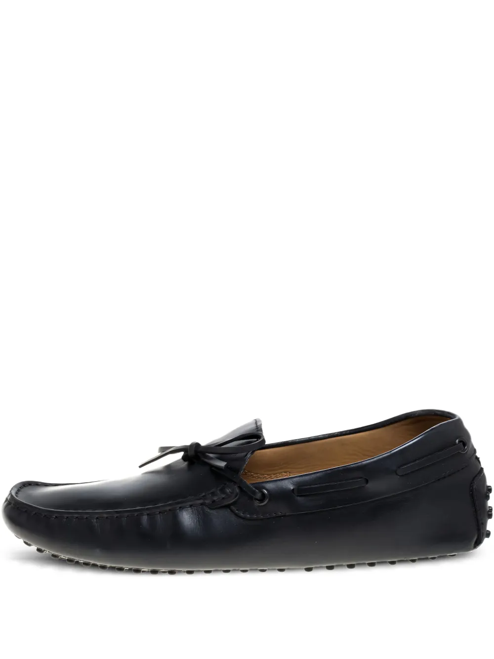 Tod's Vintage レザー デッキシューズ - ブラック Tod's Vintage レザー デッキシューズ - ブラック