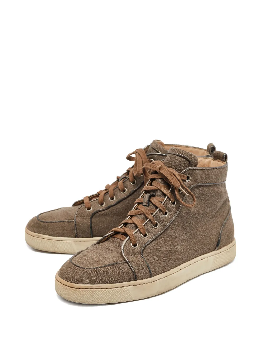 Christian Louboutin Pre-Owned leather high-top sneakers | Image 2