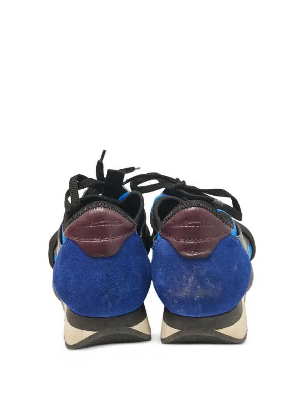 Balenciaga Pre-Owned Multicolor Race Runner Sneakers Blue