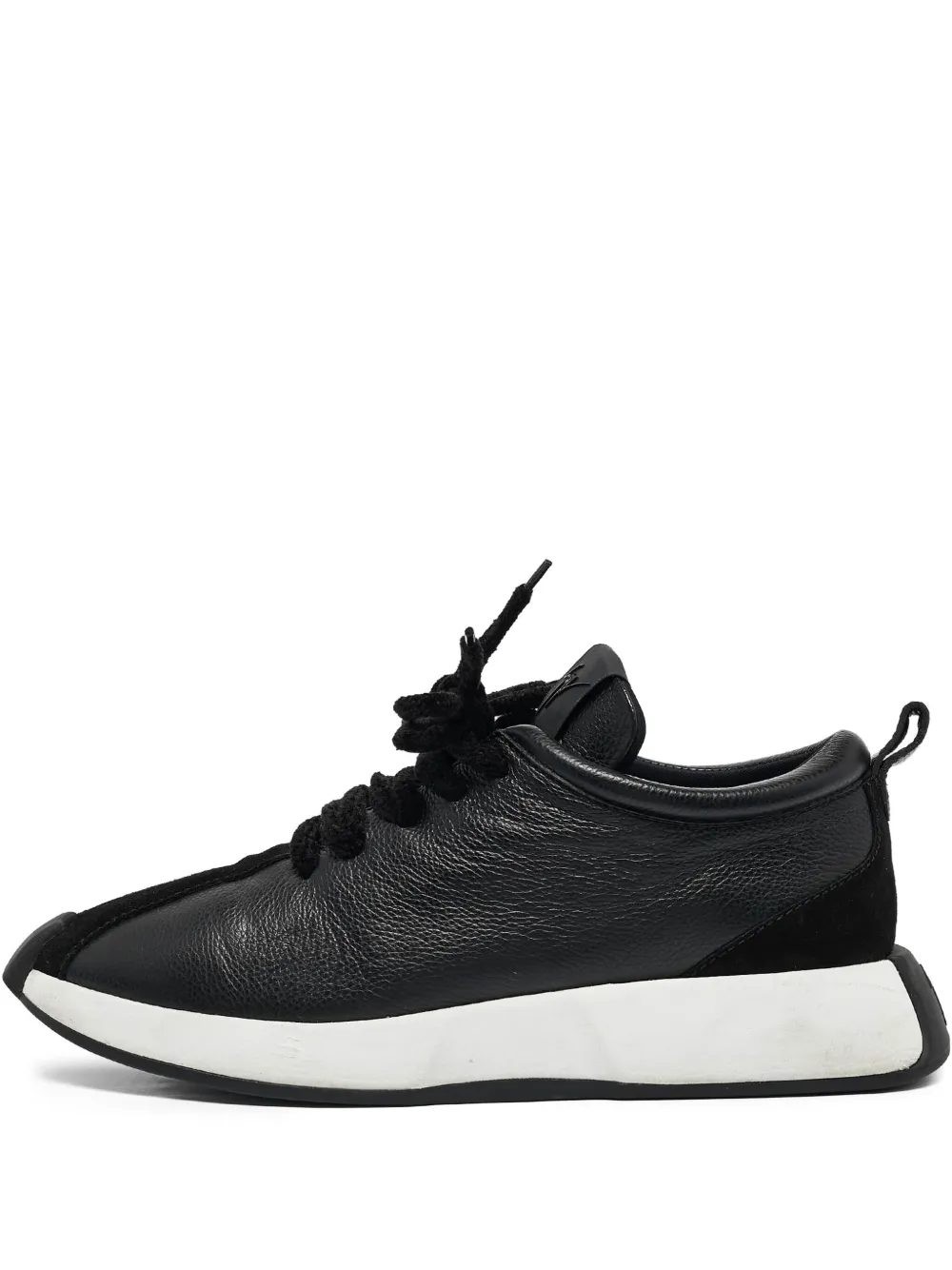 Giuseppe Zanotti Vintage leather sneakers | Black | Image 1