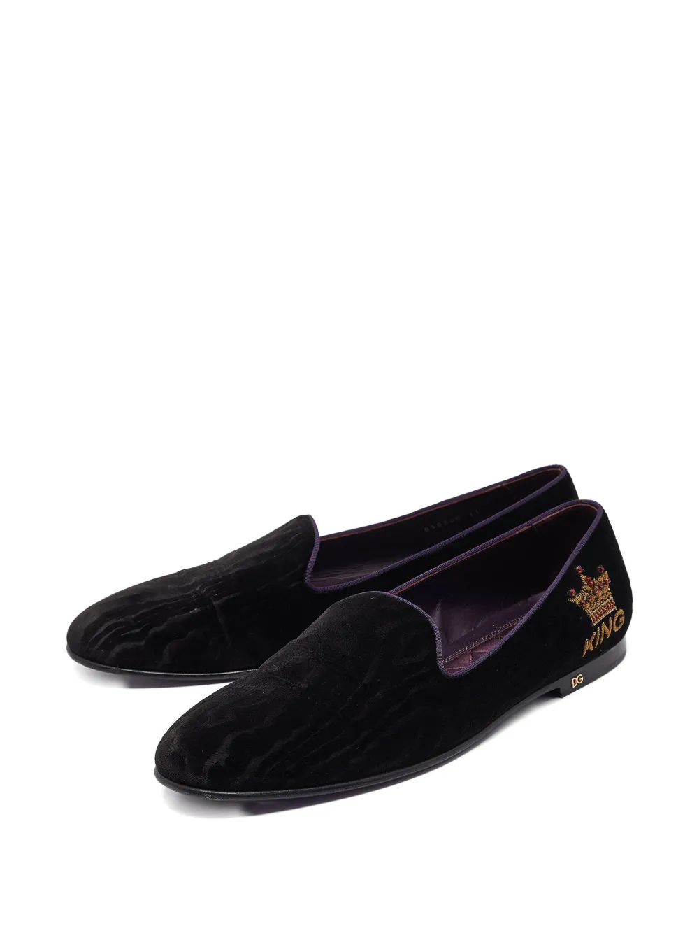 Dolce & Gabbana Pre-Owned King velvet loafers | Image 2