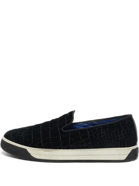 Fendi Pre-Owned velvet slip-on sneakers