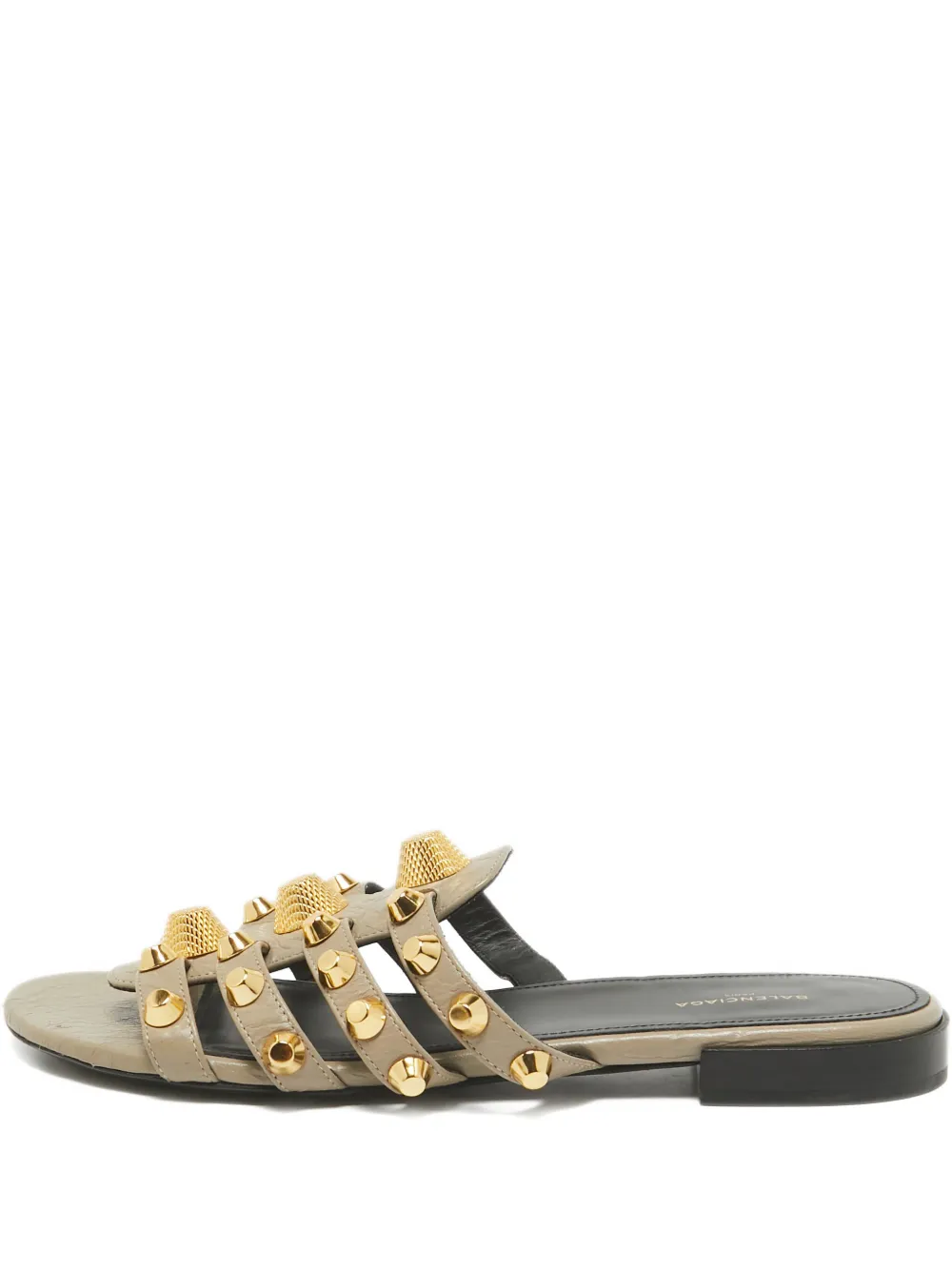 Balenciaga Pre-Owned Arena flat sandals - グレー Balenciaga Pre-Owned Arena flat sandals - グレー