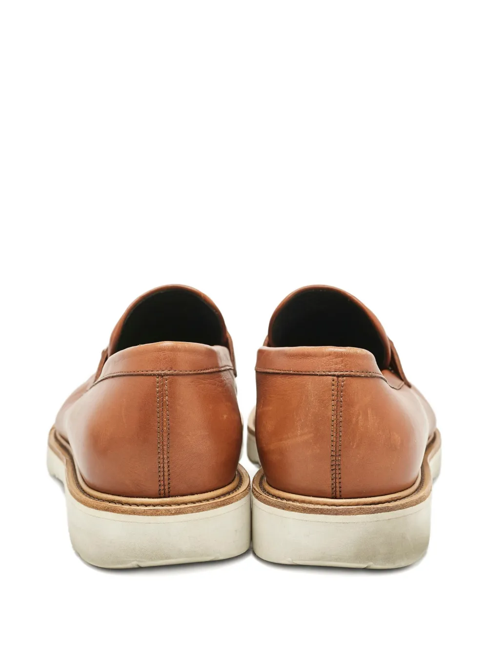 Pre-owned Ferragamo 2024 Gancini Buckle Leather Loafer In Brown