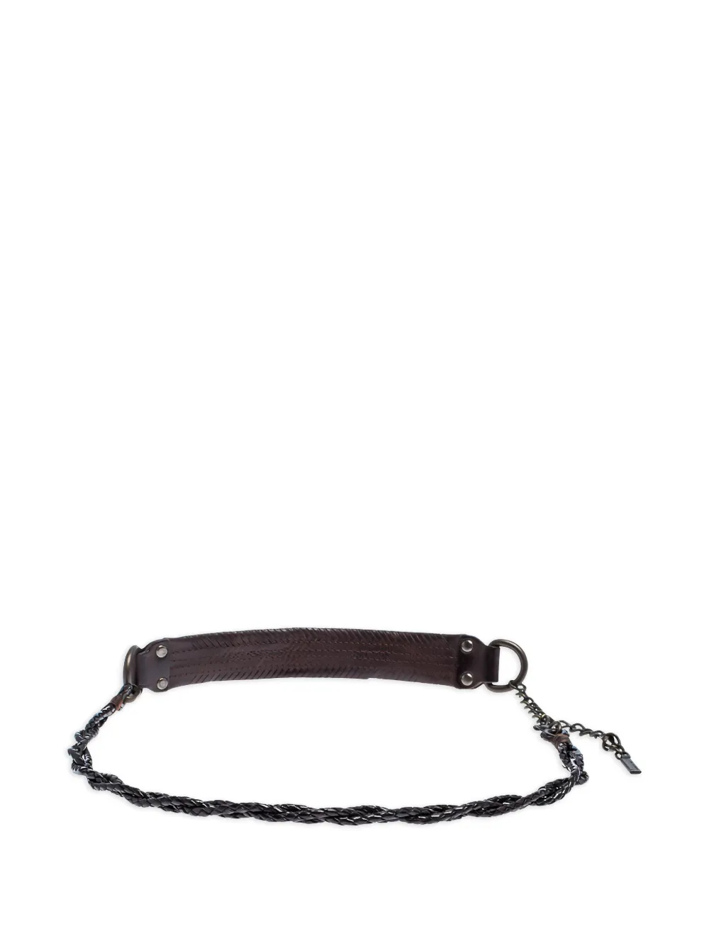 Dolce & Gabbana Pre-Owned braided leather belt | Brown | Image 1