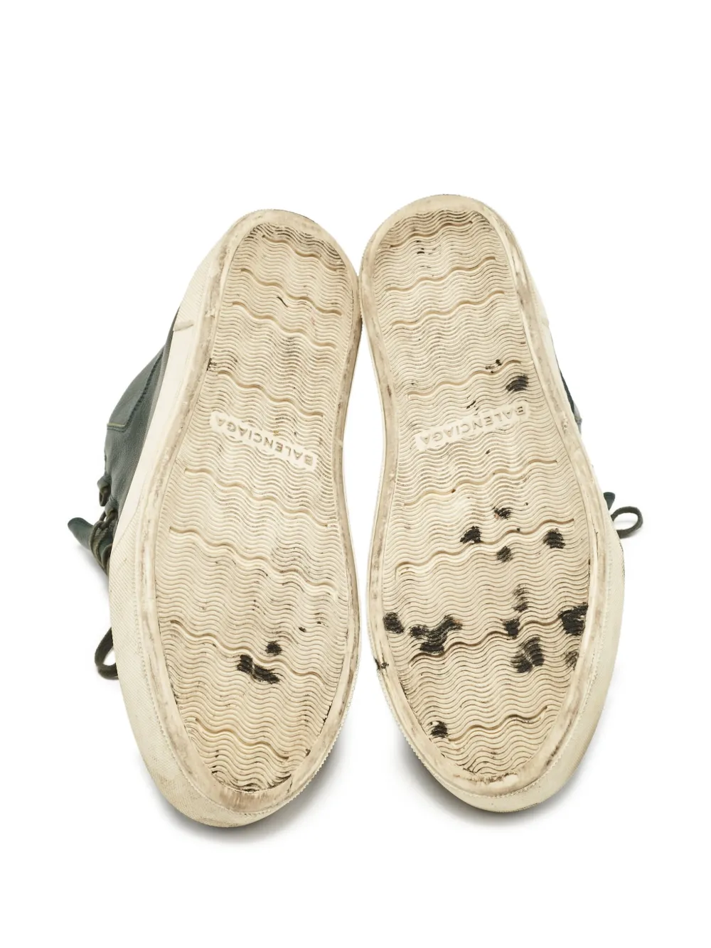 Balenciaga Pre-Owned Arena leren hoge sneakers Groen