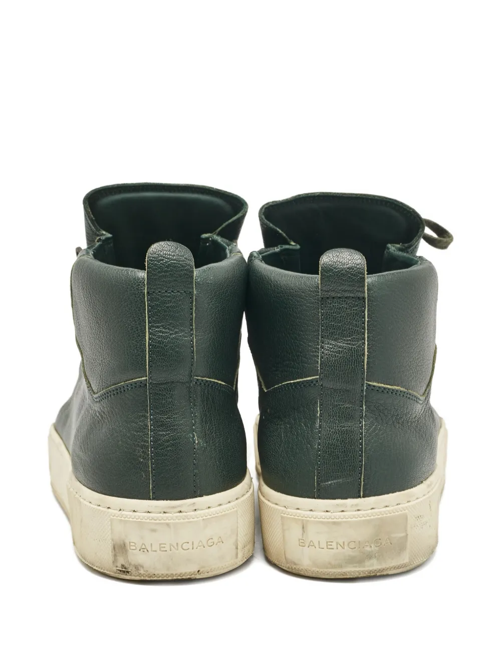 Balenciaga Pre-Owned Arena leren hoge sneakers Groen