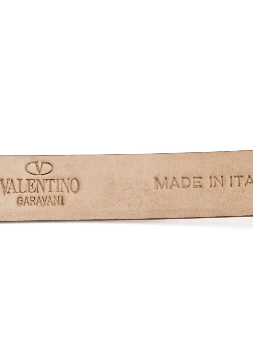Pre-owned Valentino Garavani Studded Leather Belt