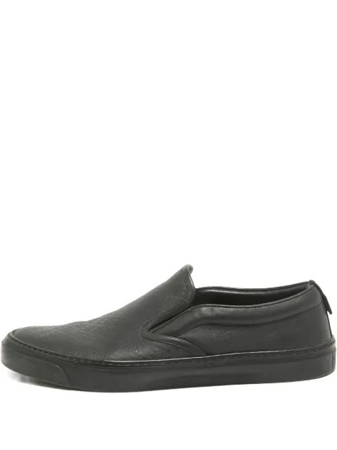 Gucci Pre-Owned leather slip-on sneakers