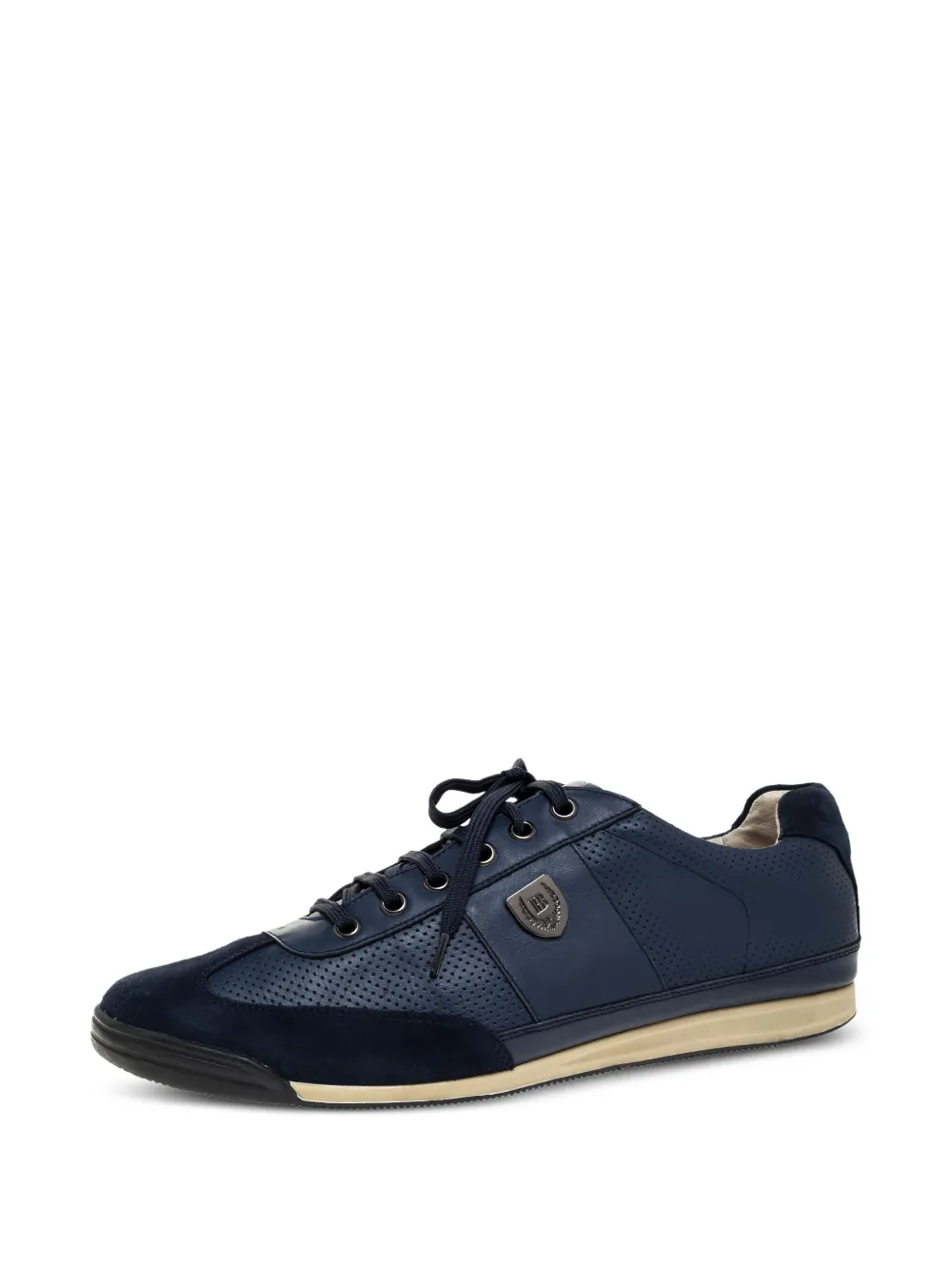 Balmain Pre-Owned logo-plaque leather sneakers | Low-Tops | Image 2