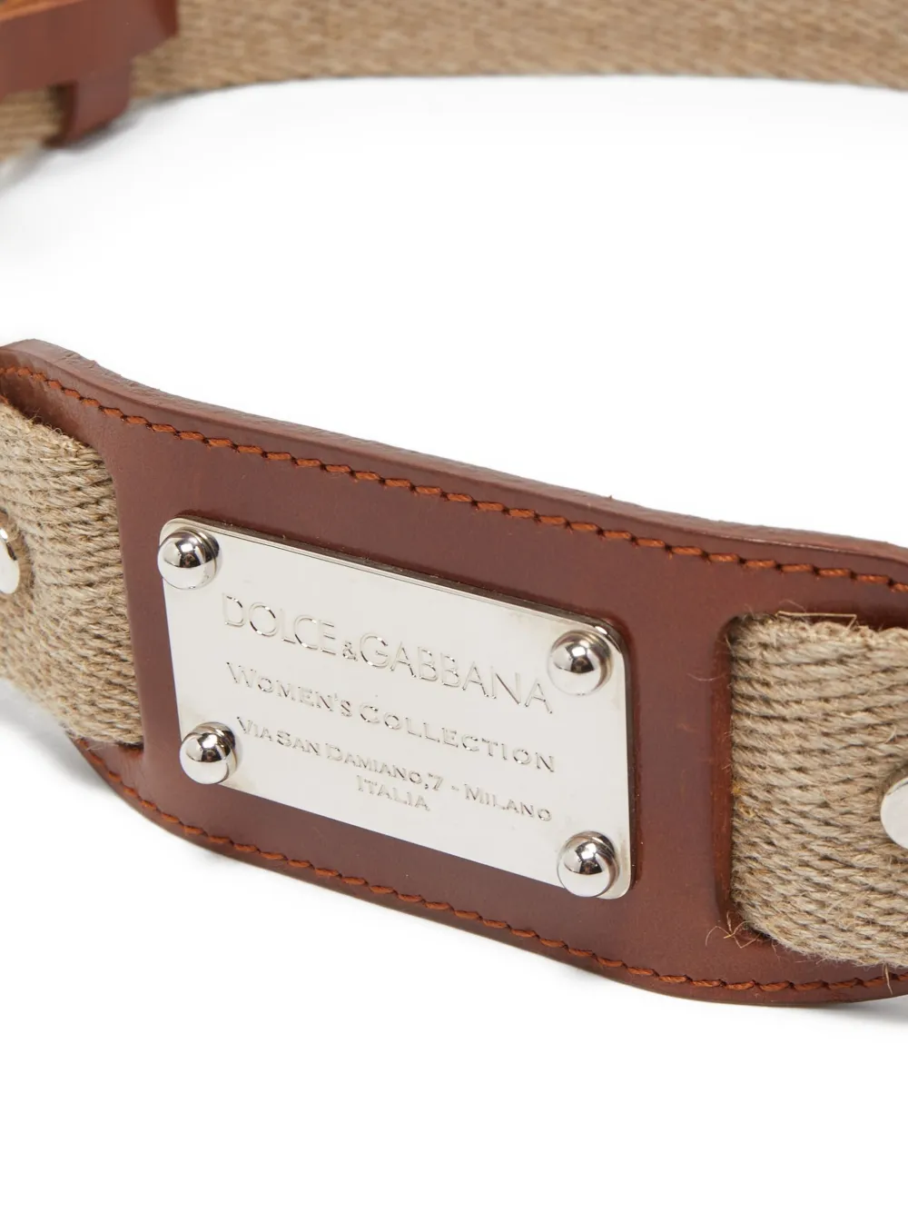 Dolce & Gabbana Pre-Owned Cintura in tela con logo | Accessori Pre-owned | Image 3