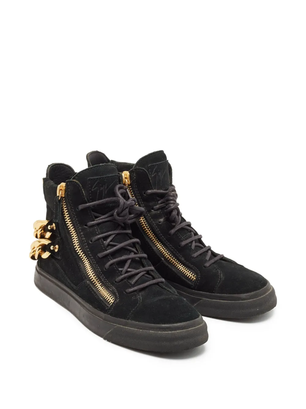 Giuseppe Zanotti Vintage baskets montantes en daim | Image 2