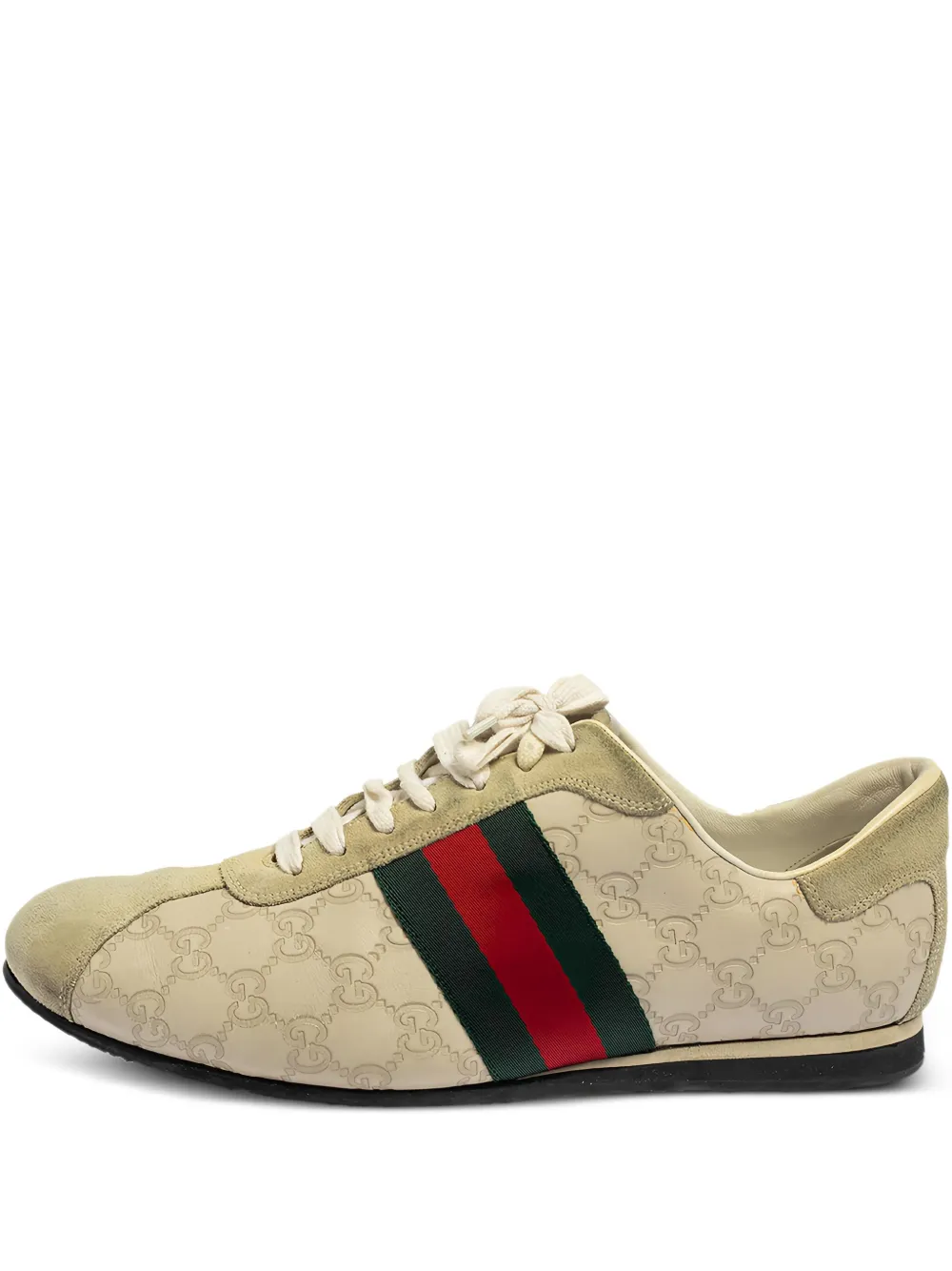 Gucci Pre-Owned GG-debossed sneakers | Neutrals | Image 1