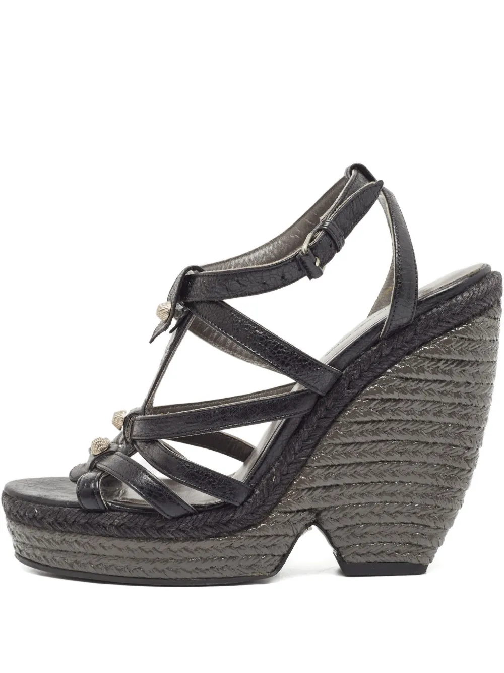 130mm leather studded sandals
