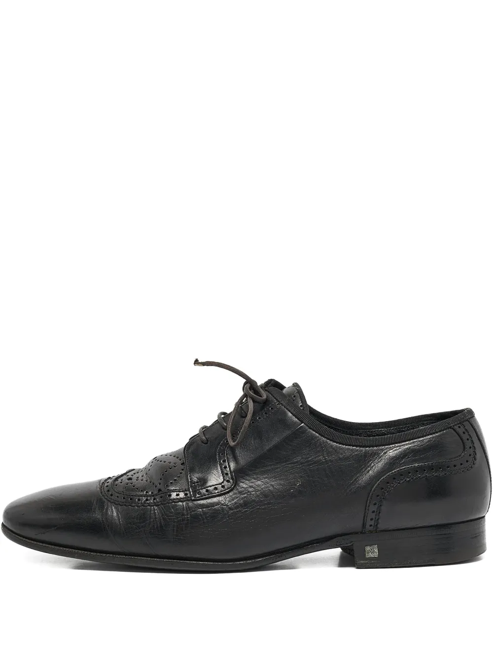 Louis Vuitton Pre-Owned leather Oxford shoes - ブラック Louis Vuitton Pre-Owned leather Oxford shoes - ブラック