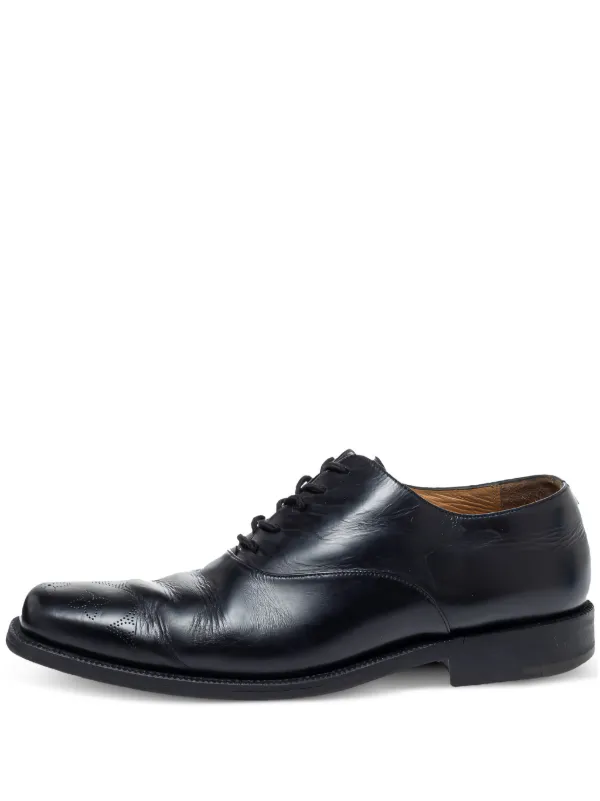Louis Vuitton Leather Oxford Shoes - Black Louis Vuitton Leather Oxford Shoes - Black