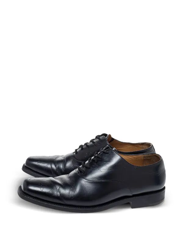 ゆ*か様 LOUIS VOUITTON オックスフォード ダミエ ビジネスシュー Louis Vuitton Pre-Owned Leather Oxford Shoes | Black | FARFETCH GE