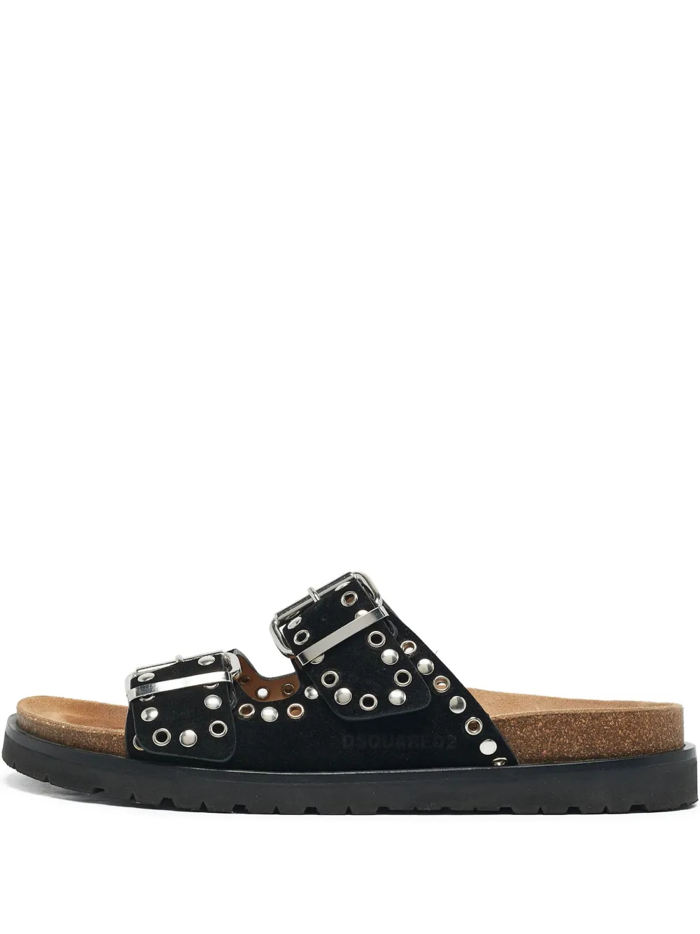 DSQUARED2 stud-embellished double-strap sandals | Black | Image 1