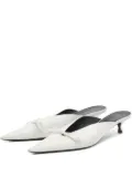 Balenciaga Pre-Owned 30mm Knife Bow mules - White