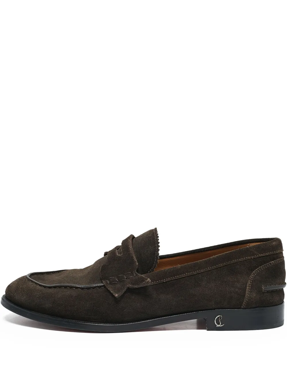 Christian Louboutin Pre-Owned mocassins en daim | marron | Image 1