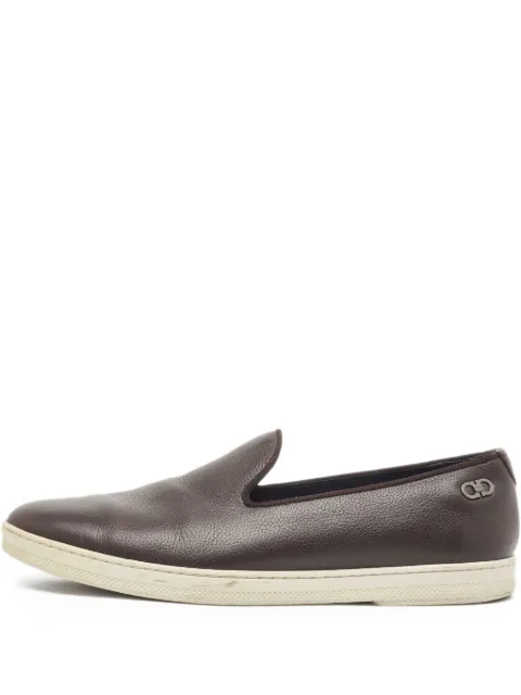 Ferragamo Pre-Owned mocassins en cuir