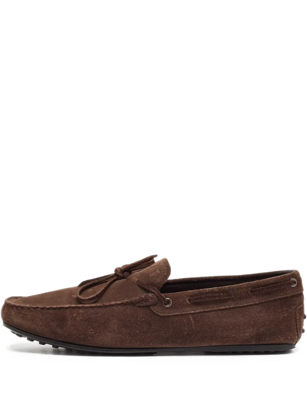 Tod's Vintage chaussures bateau pre-owned en daim | marron | Image 1