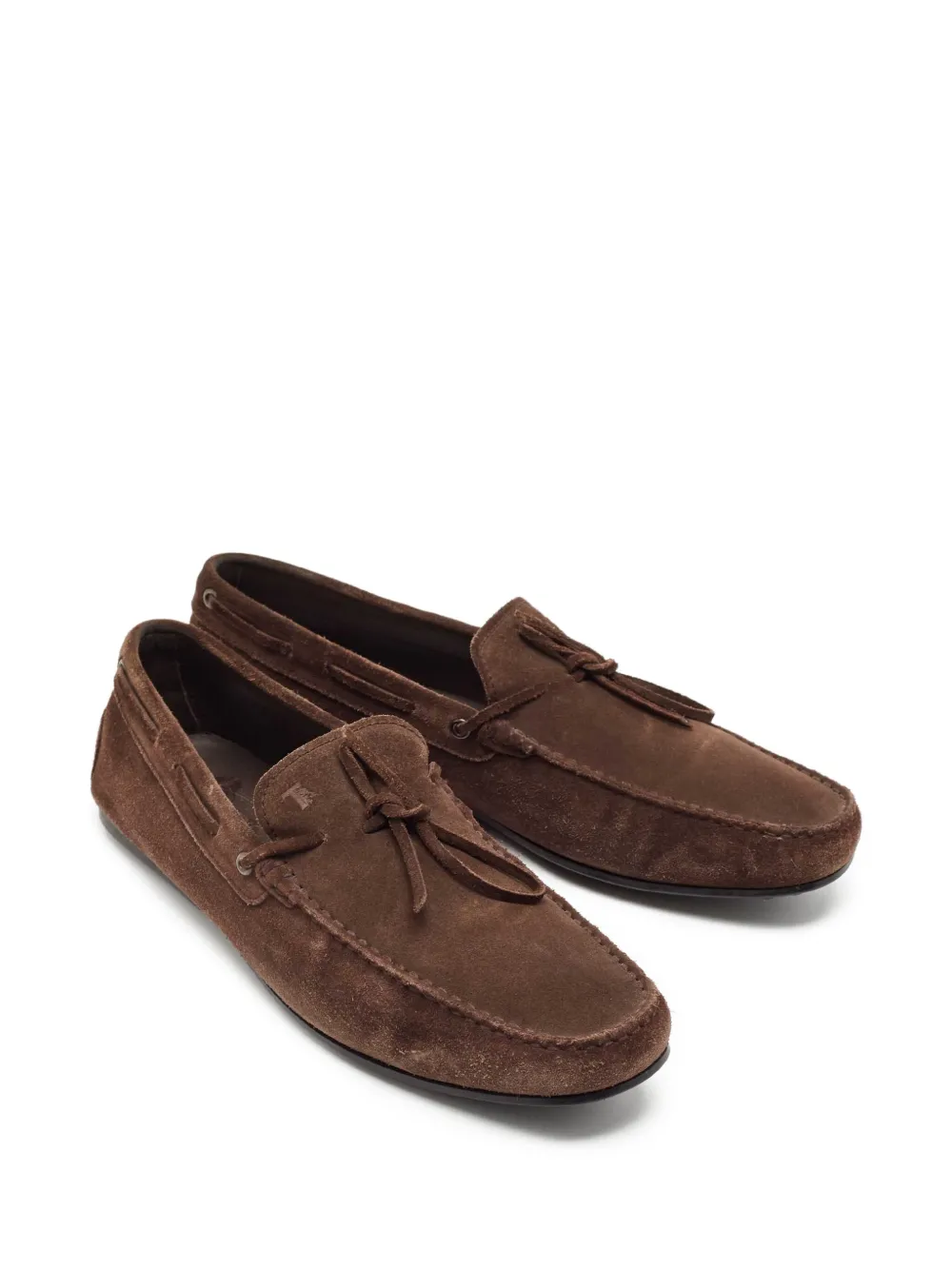 Tod's Vintage chaussures bateau pre-owned en daim | Image 2