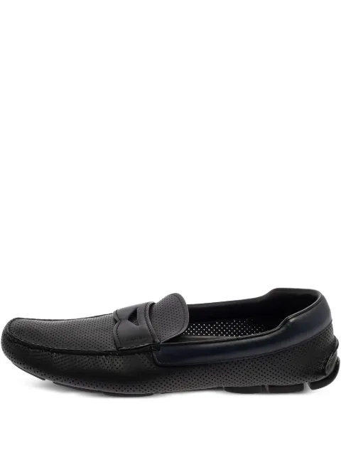 Prada Pre-Owned perforated loafers