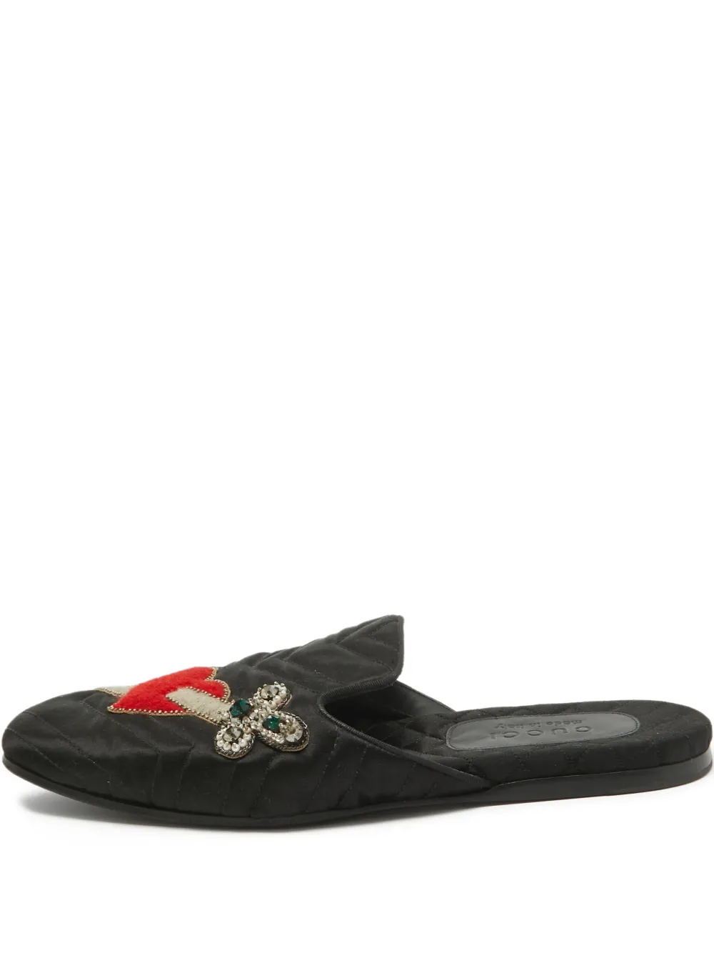 Gucci Pre-Owned satin flats | Black | Image 1