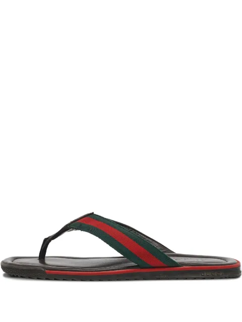 Gucci Pre-Owned Web-stripe sandals