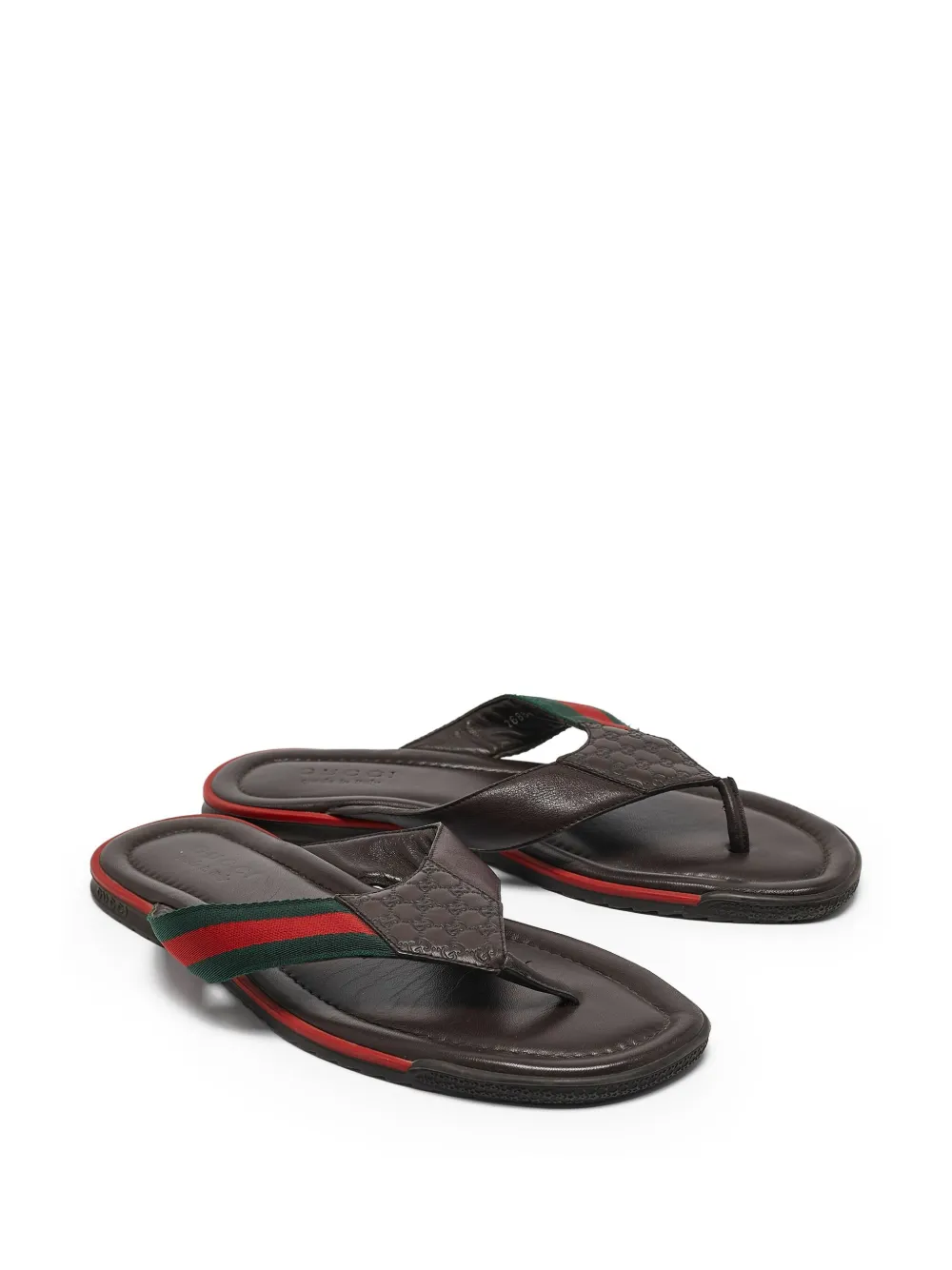 Gucci Pre-Owned Web-stripe sandals | Image 2