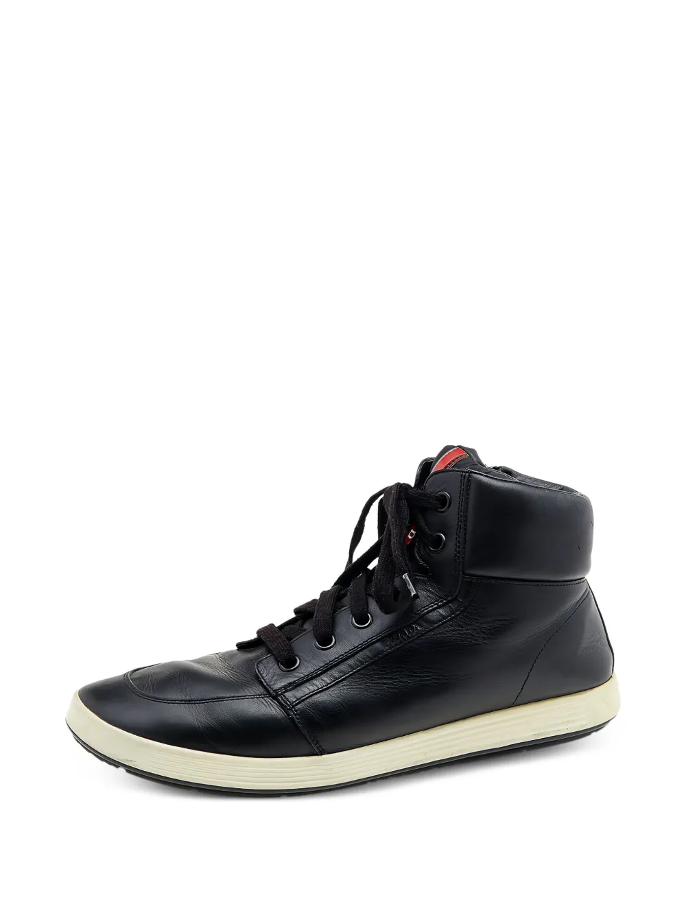 Prada Pre-Owned tenis altos con agujetas | Image 2