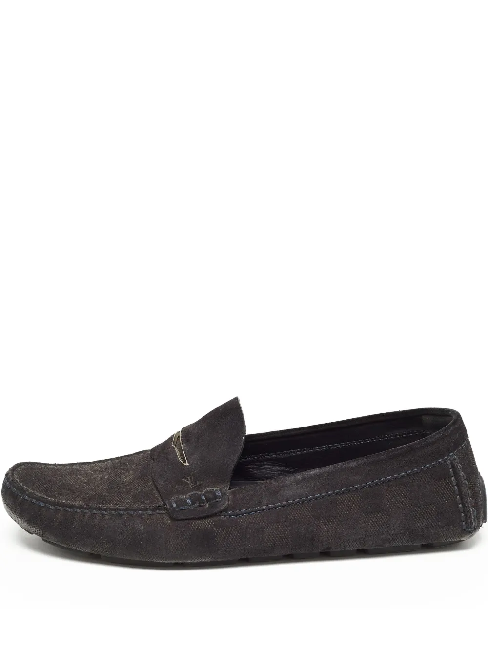 Louis Vuitton Pre-Owned monogram canvas loafers | Black | Image 1
