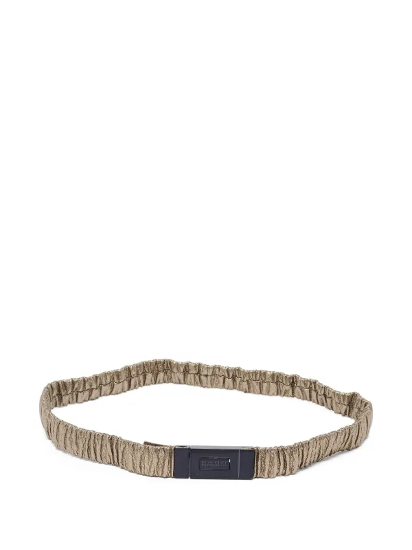 Burberry Pre-owned Leather Belt in Gold
