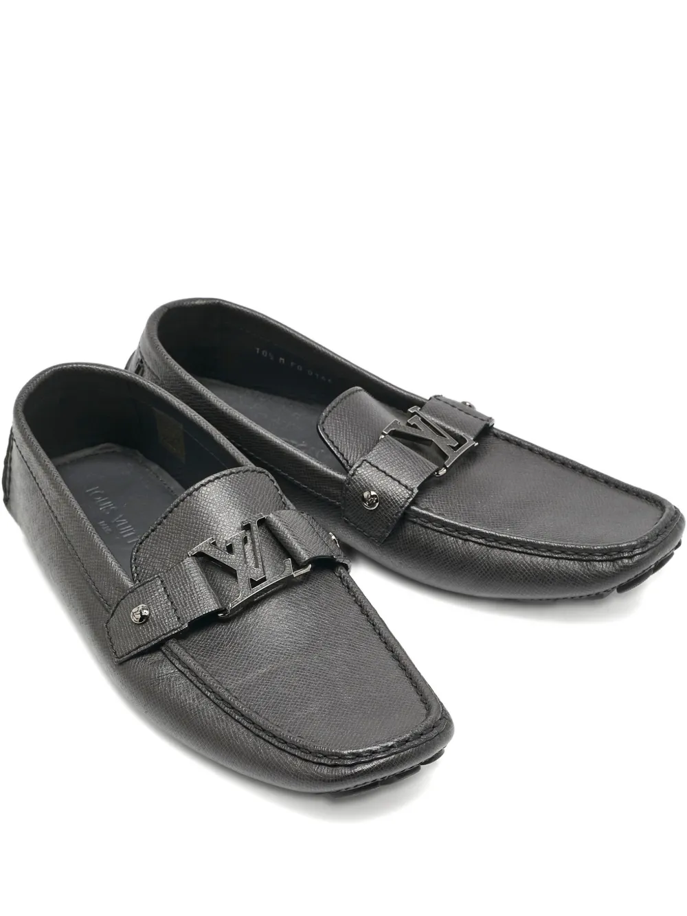 Louis Vuitton Pre-Owned 2024 Monte Carlo leather LV Buckle loafers - Louis Vuitton Pre-Owned 2024 Monte Carlo leather LV Buckle loafers -